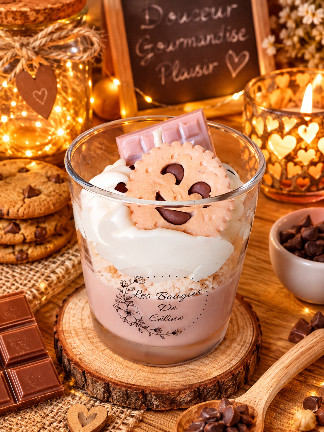 Bougie Gourmande Chocolat Noisettes