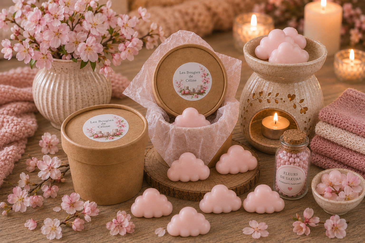 Boite de Fondants Fleurs de Sakura