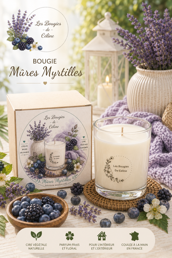 Bougie Mures et Myrtilles