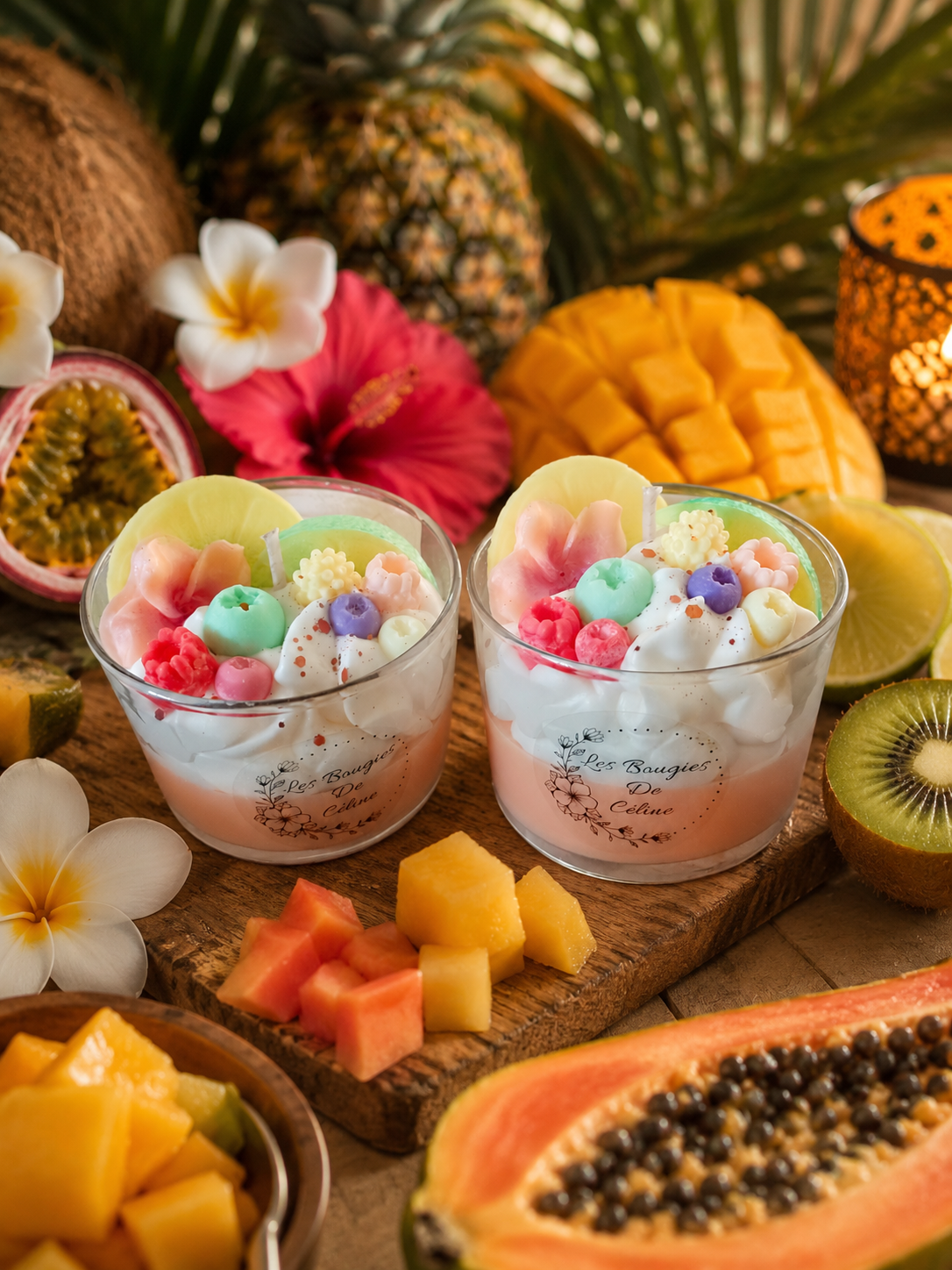 Bougie Gourmande Fruits tropicaux