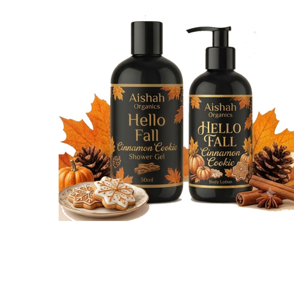 8 fl.ozs. Cinnamon Cookie Lotion/Gel Set