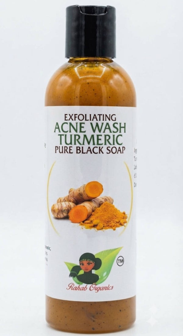 Turmeric / Pure Black Soap Face and Body Wash