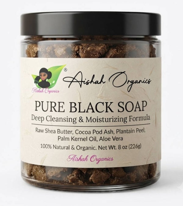 100 % PURE BLACK SOAP-UNSCENTED