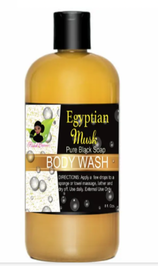 Egyptian Musk- BODY WASH- Pure Black Soap