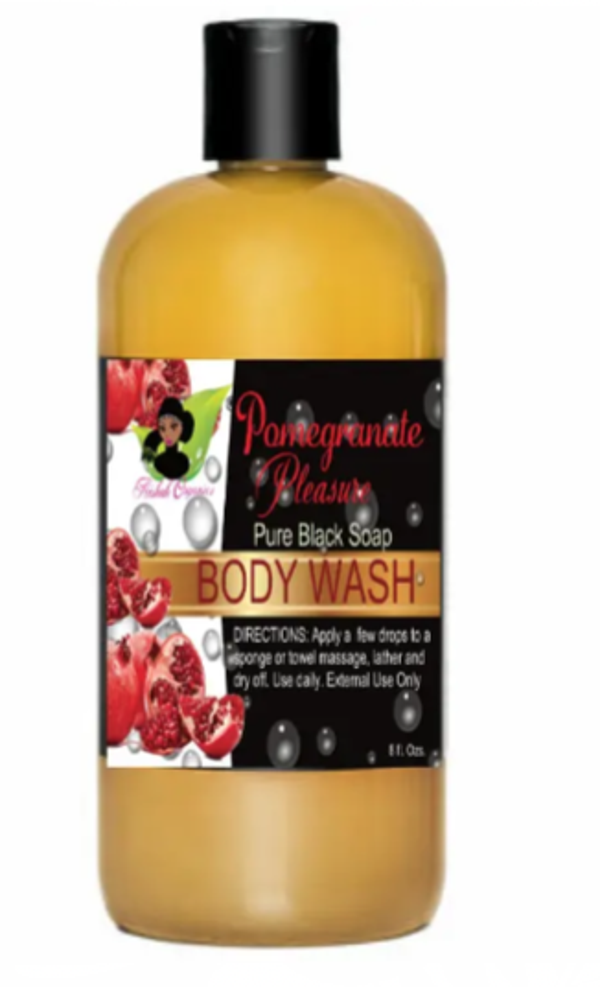 Pomegranate Pleasure- BLACK SOAP - BODY WASH