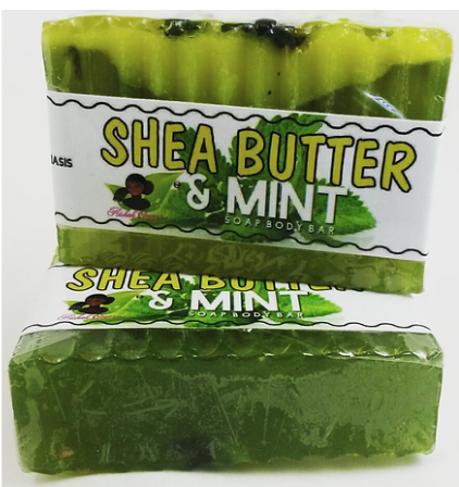 Raw Shea Butter & Mint Soap Bar