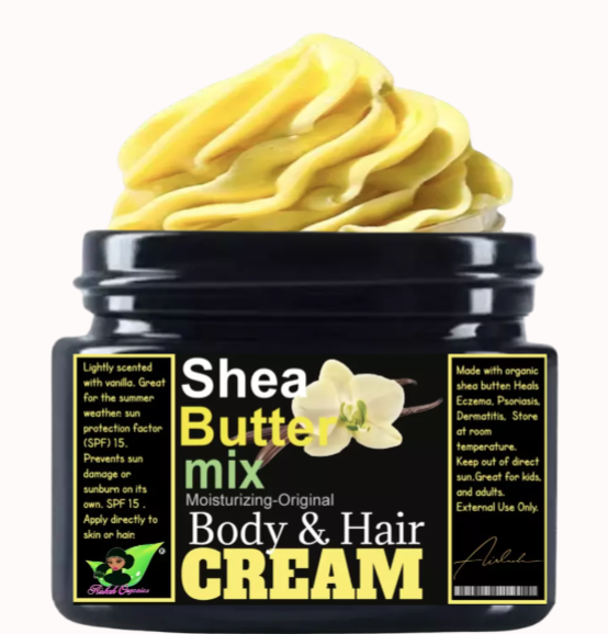 Raw Shea Butter Mix- Vanilla