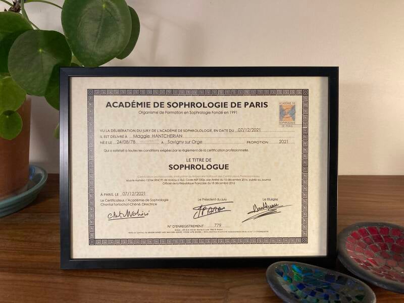 Maggie sophrologie diplome RNCP