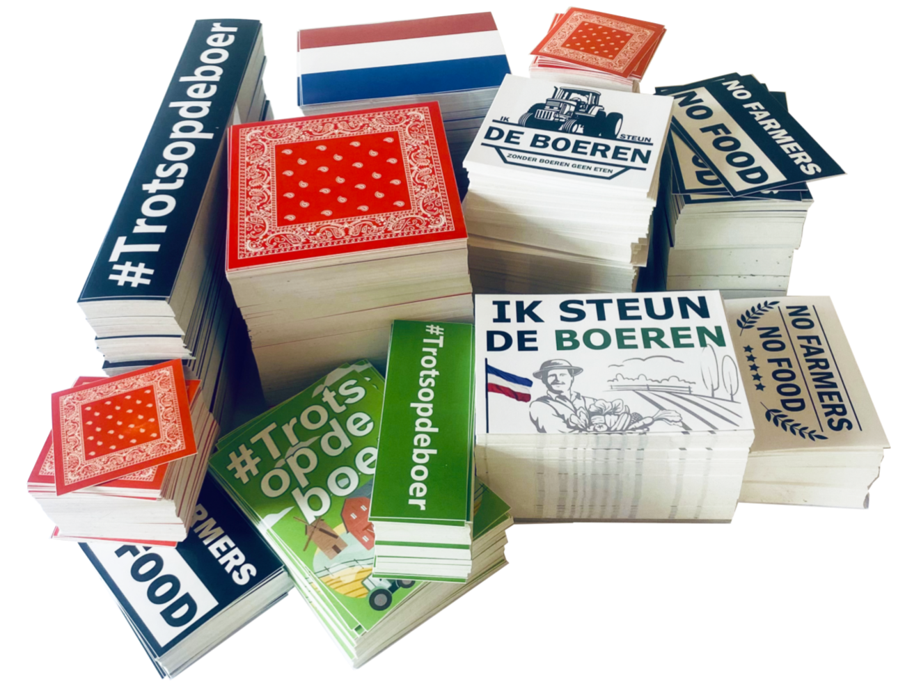 losse verkoop van boeren stickers