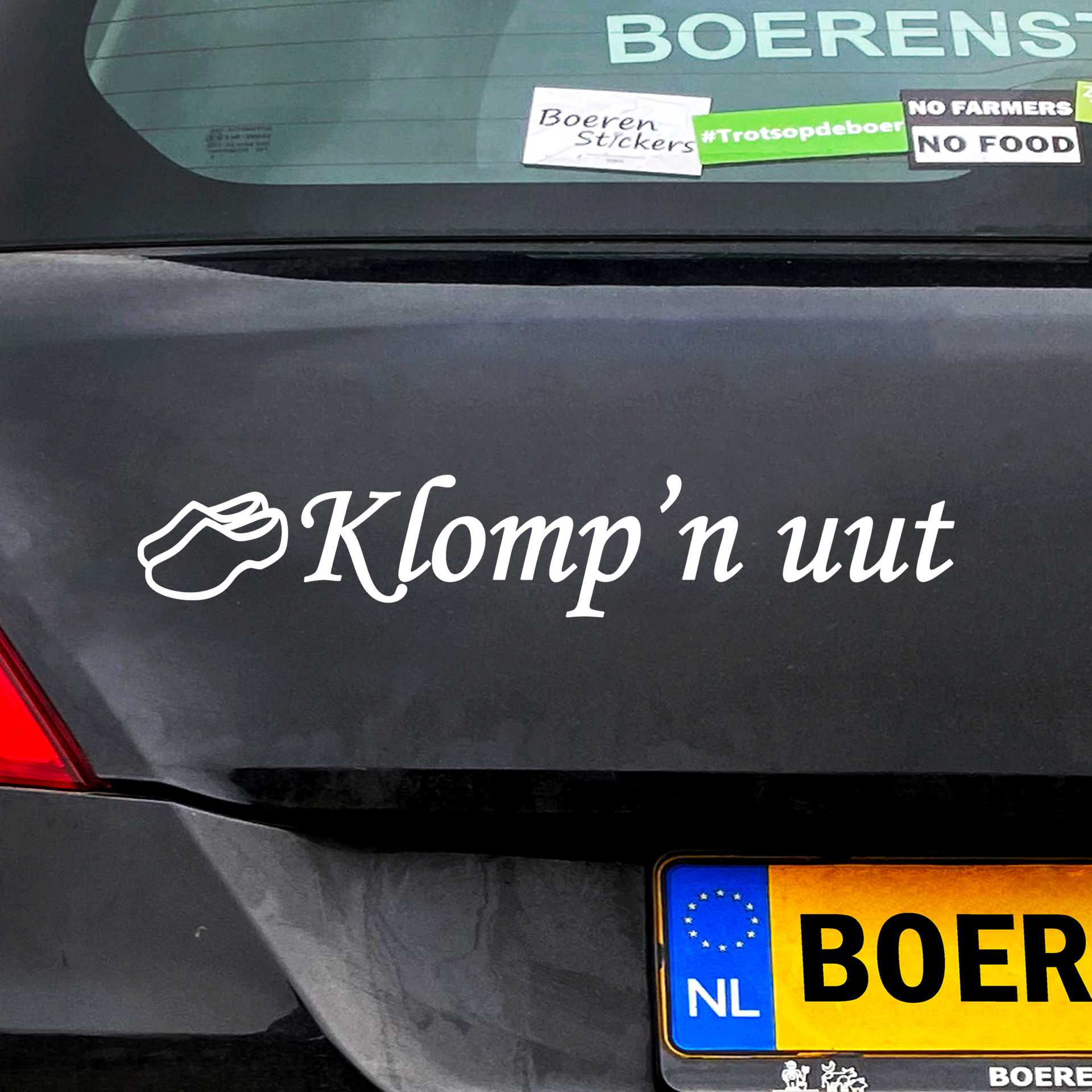 Klomp'n uut | Raamsticker