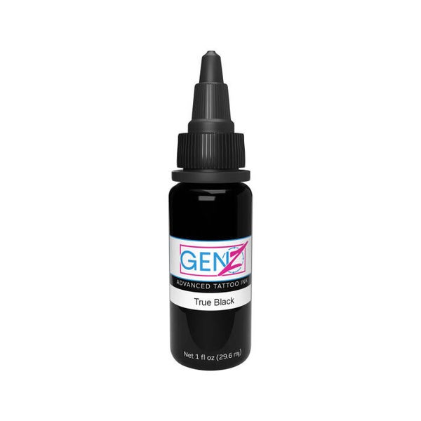 Intenze Gen-Z True Black - Encre de tatouage noire 30 ml (1 oz)