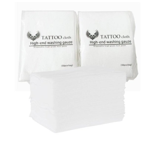 Compresses Jetables Haute Qualité - Spécial Tatouage - Paquet de 50