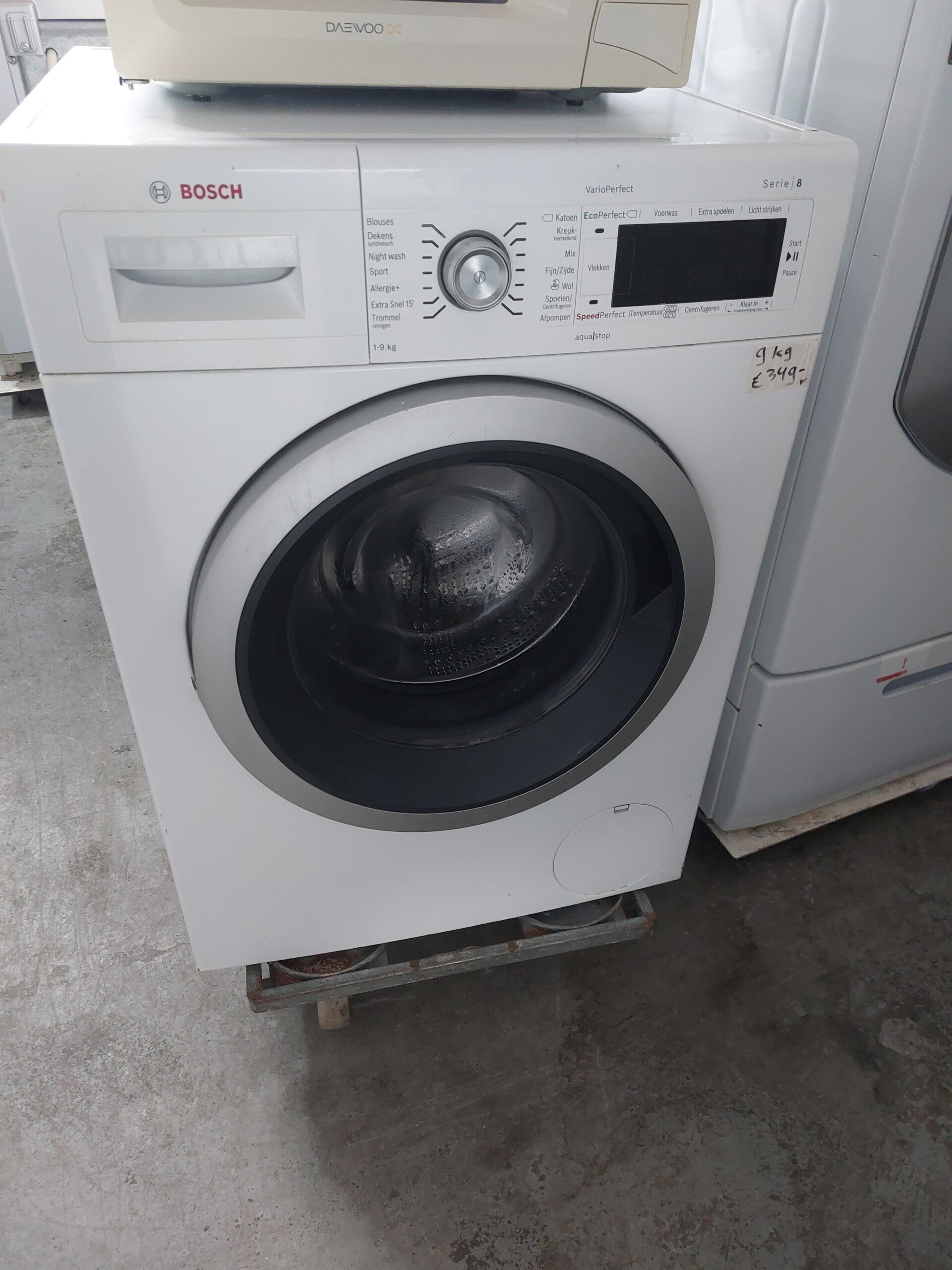 9kg  Bosch wasmachine