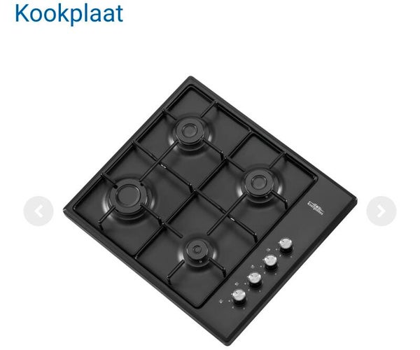 Vrijstaande  gaskookplaat