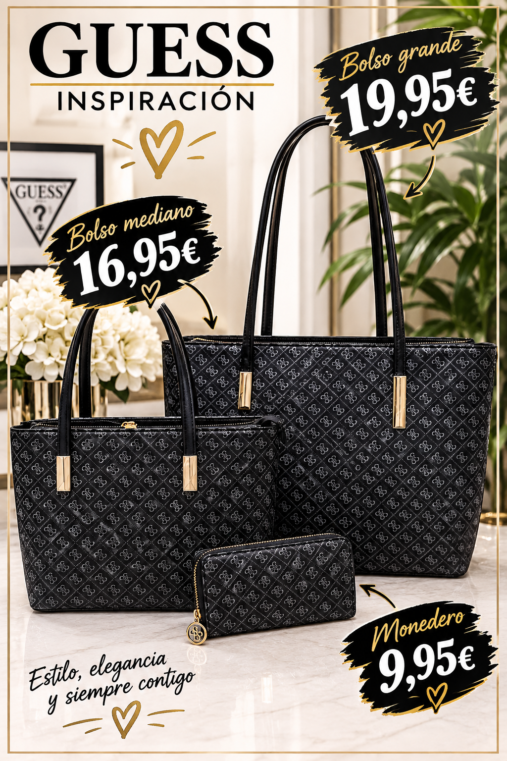 Bolso inspiración guess