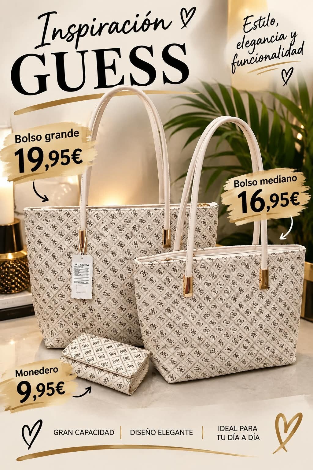 Bolso inspiración guess