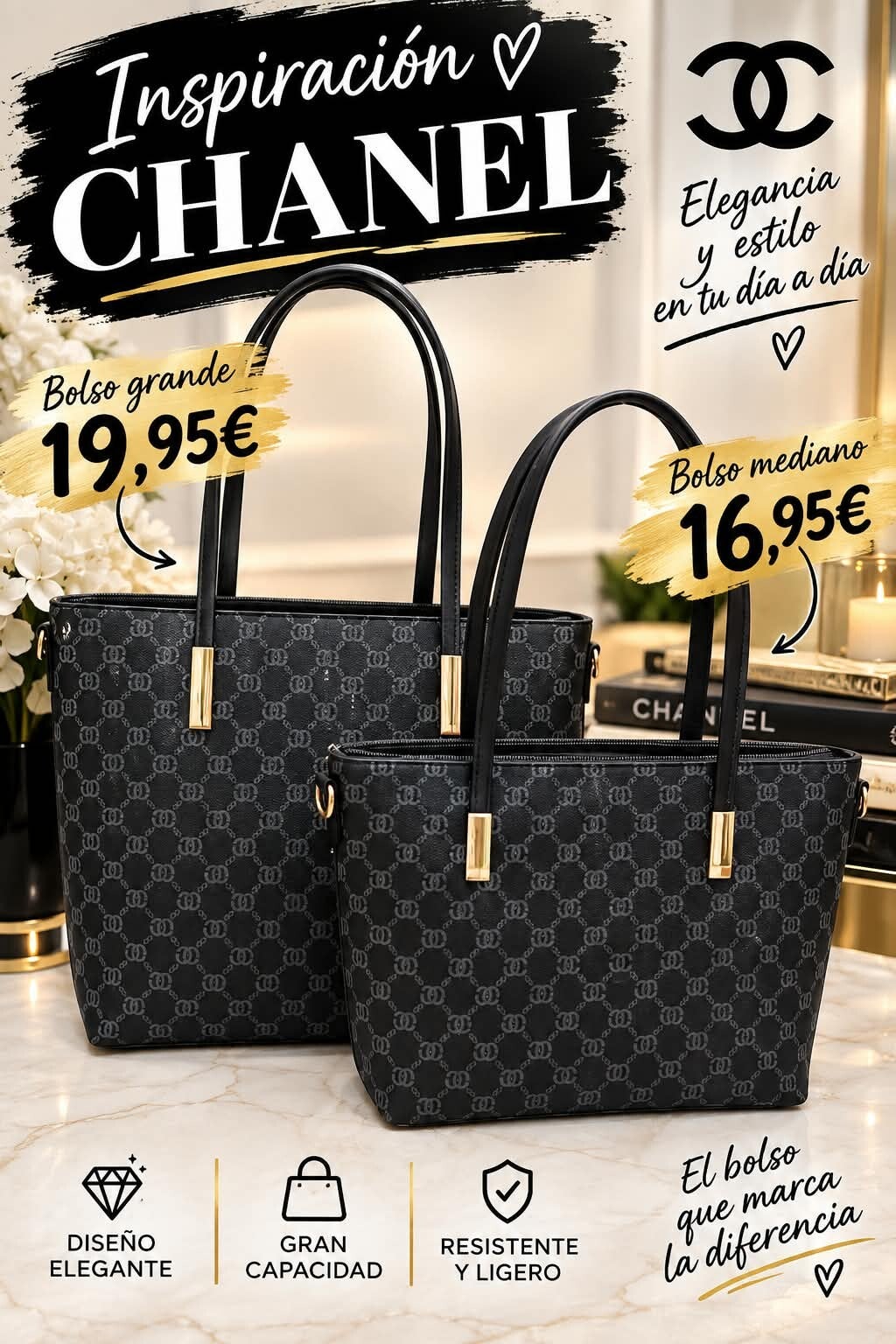 Bolso inspiración chanel