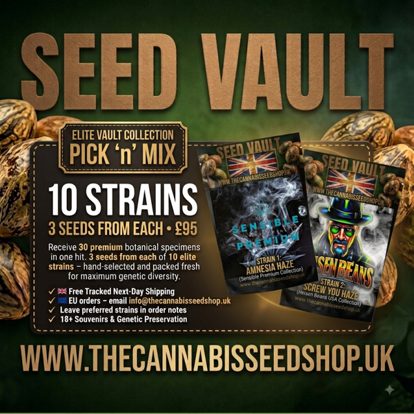 Pick ’n’ Mix Vault Pack | 10 Strains × 3 Seeds Each | 30 Seeds for £95