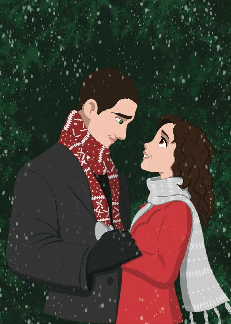 Couple hiver
