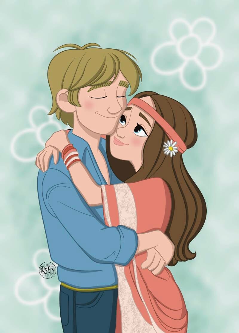 Couple hippie