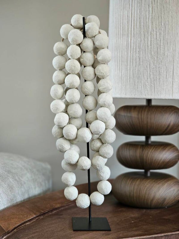 Ornament Cotton Balls White