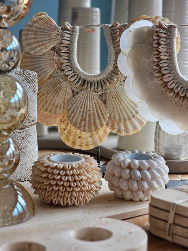 Schelpenketting Mermaid Creme