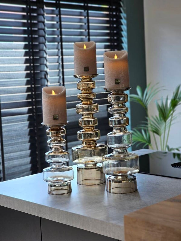 Kandelaren set Oyster Chique ( set van 3)