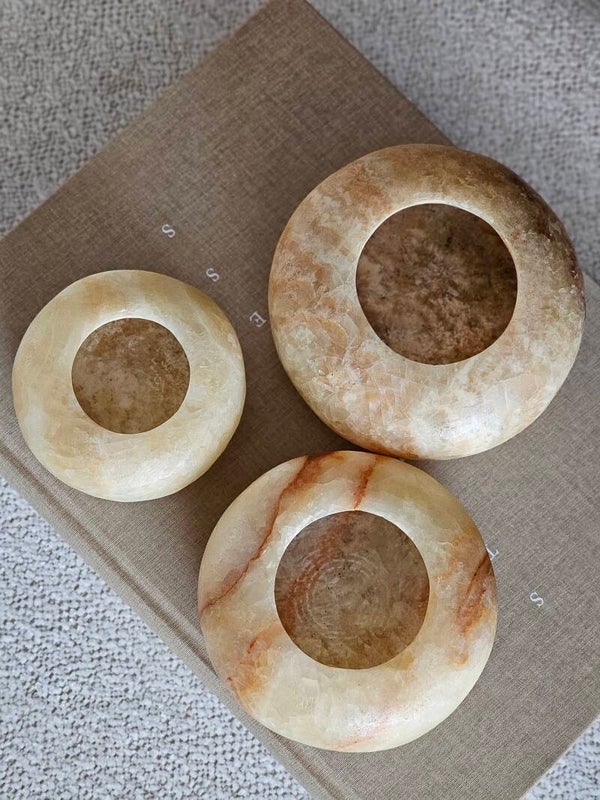 Alabaster Frisbee Set Brown (set van 3)