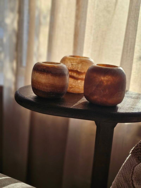 Alabaster set " Positive Living "