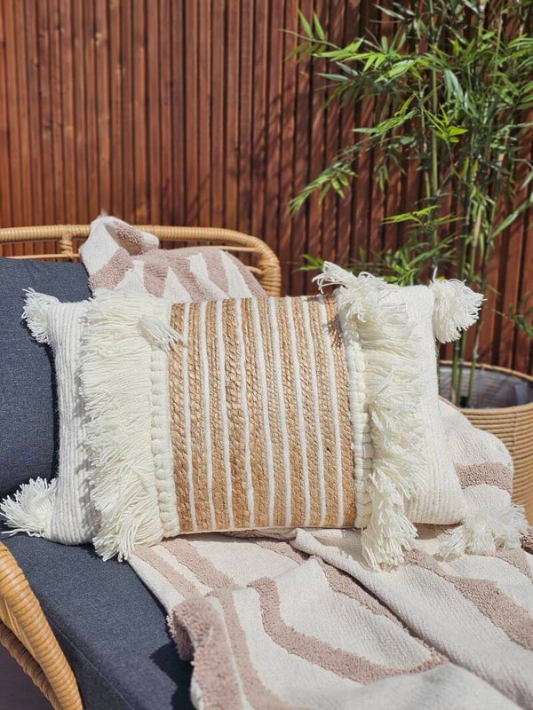 Wollen kussen " Boho "