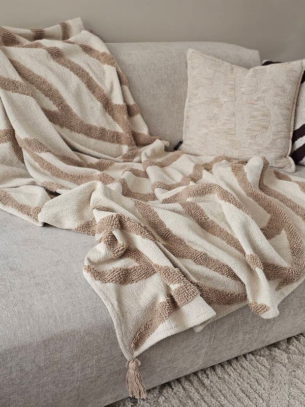 Plaid Malani Taupe
