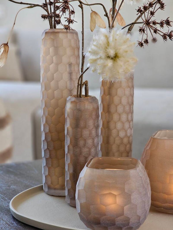 Vazenset " Vaela "Honeycomb Beige ( 3 -delig)