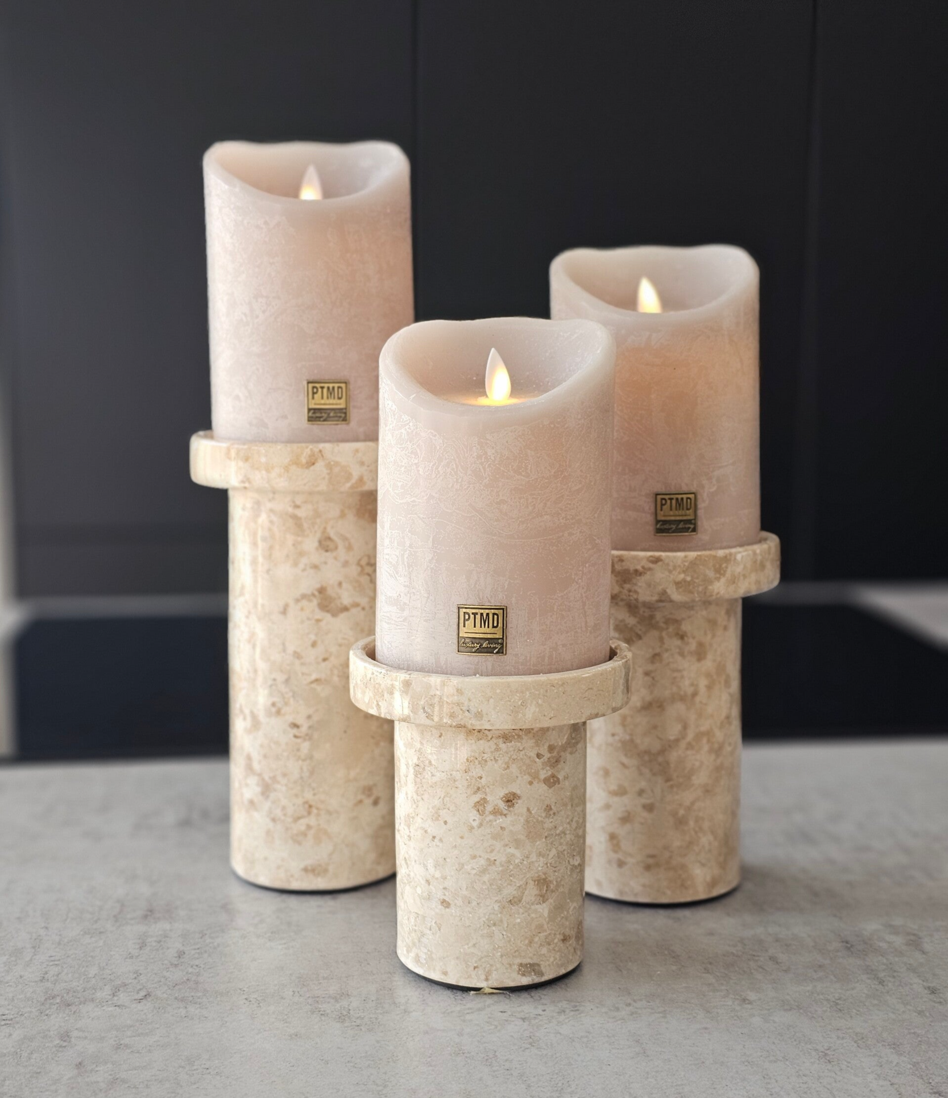Marmer Kandelaren "Easthetic" (set van 3)