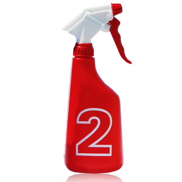 Rode sprayflacon voor Sanitairreiniger Extra