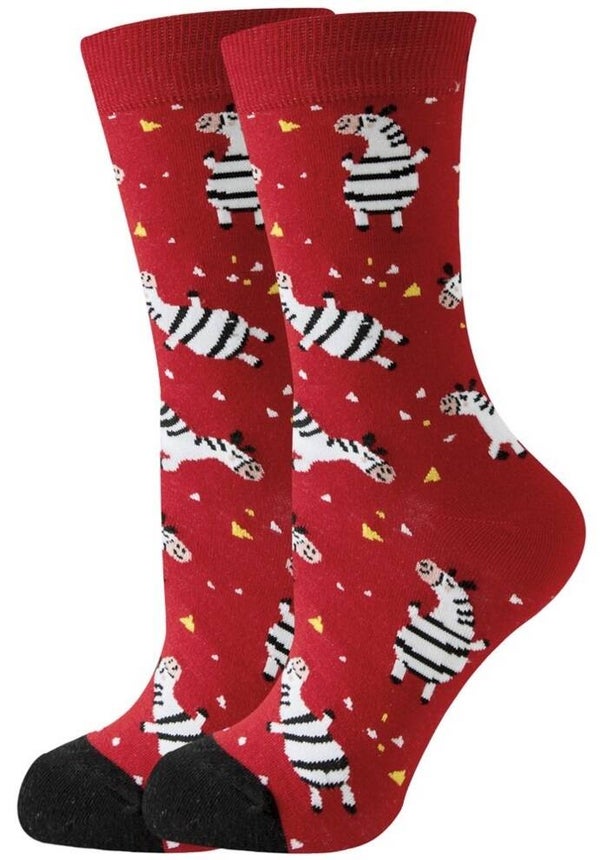 Print sokken Zebra