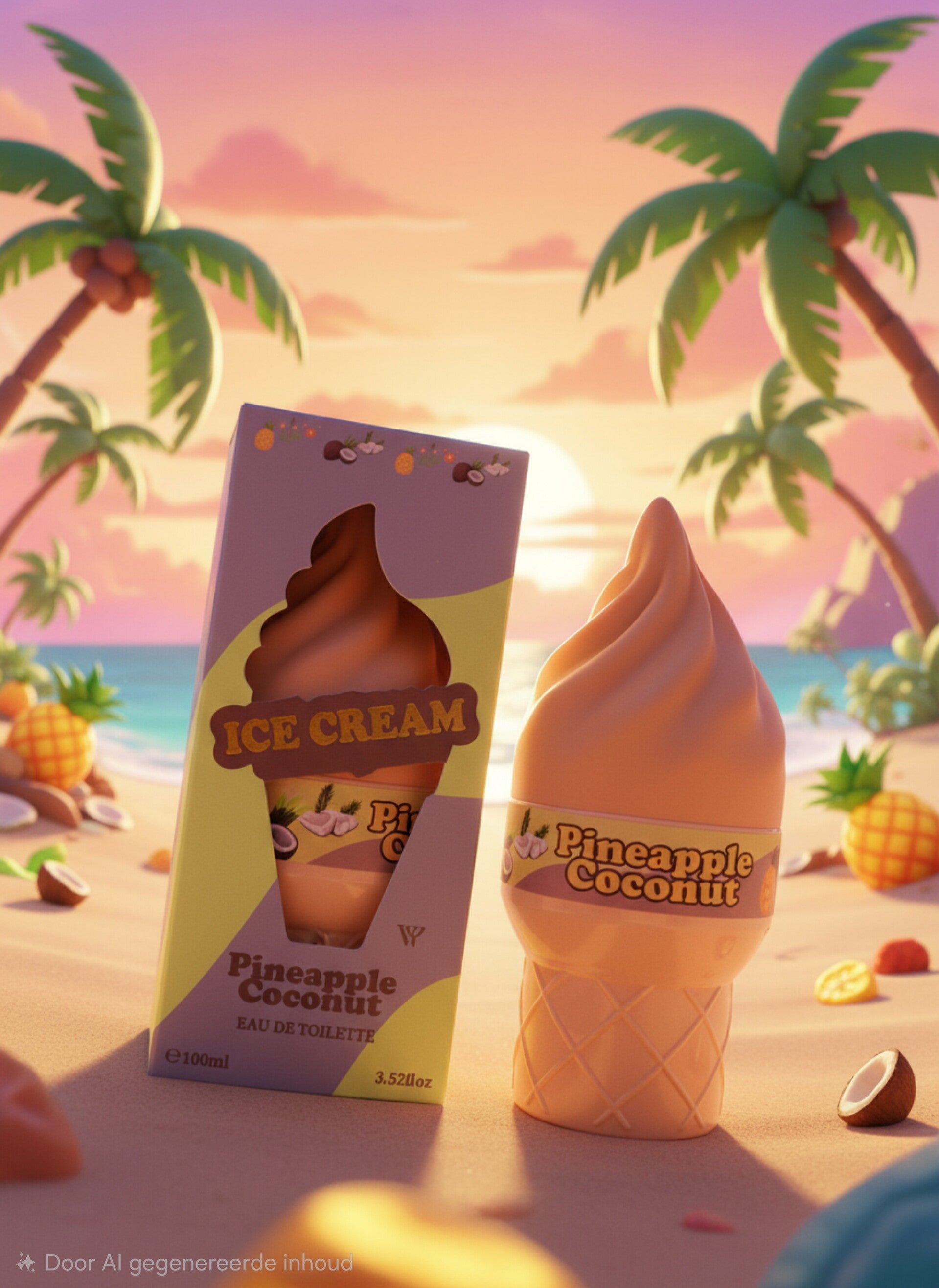 Ice cream Pineapple coconut