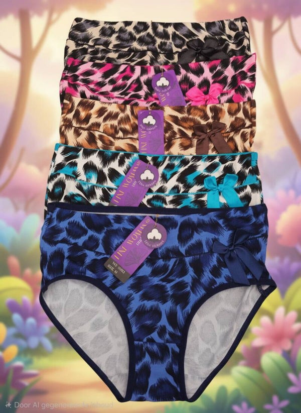 Fine Woman Slip luipaardprint