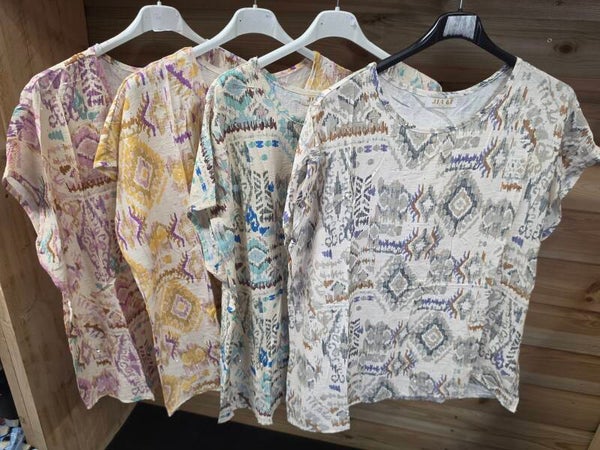 Linnen T-shirt print