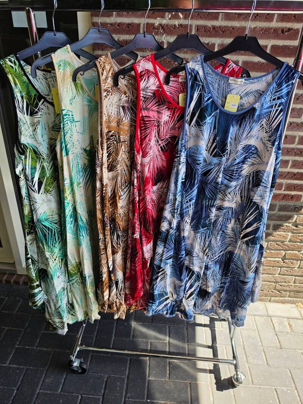 Zomerjurk blad print