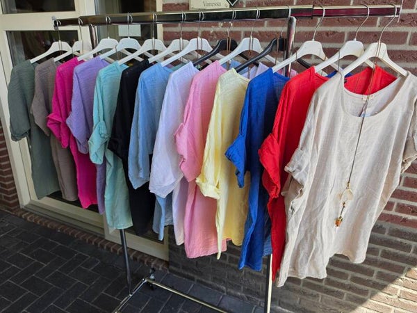Katoenen basic shirt