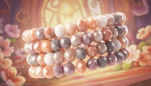 Glassbead Armband Zalm 8MM