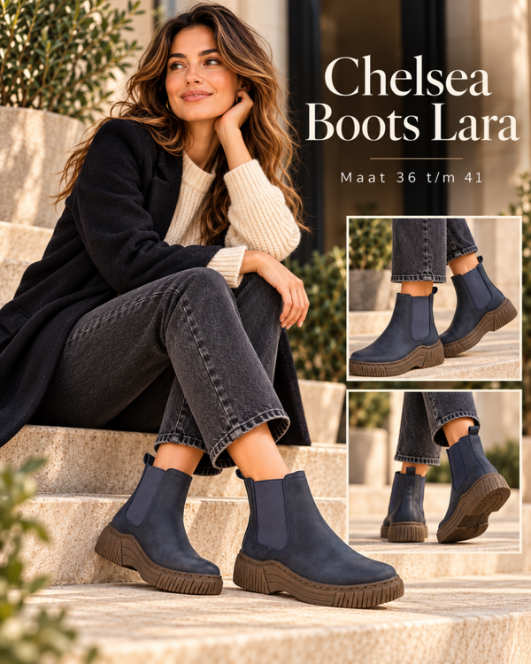 Chelsea Boots Lara Blauw