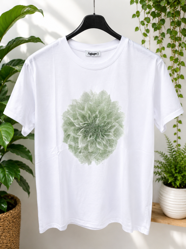 Katoenen T-Shirt klein bloem