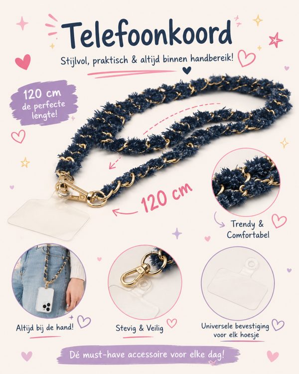 Telefoonkoord Jeans