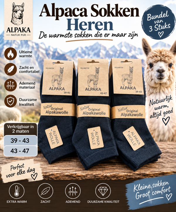 Alpaca Sokken Sneaker Heren