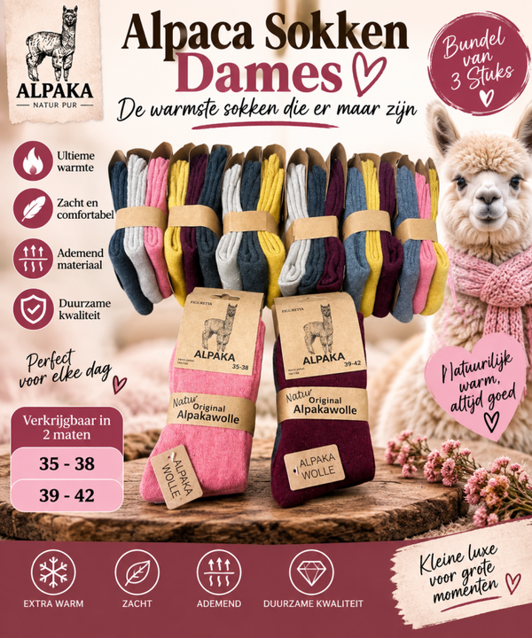 Alpaca Sokken Dames kleur