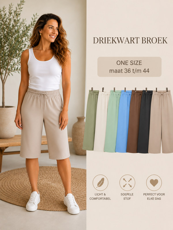 Pantelon basic driekwart