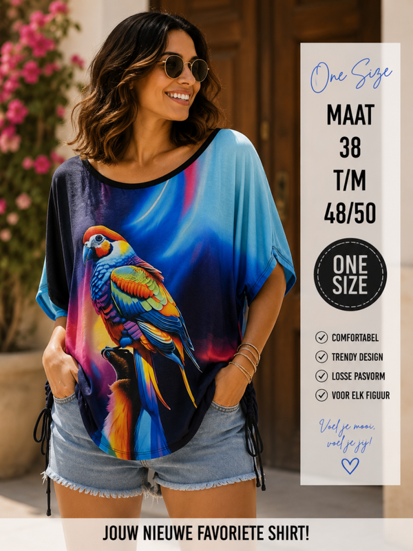 Shirt papegaai