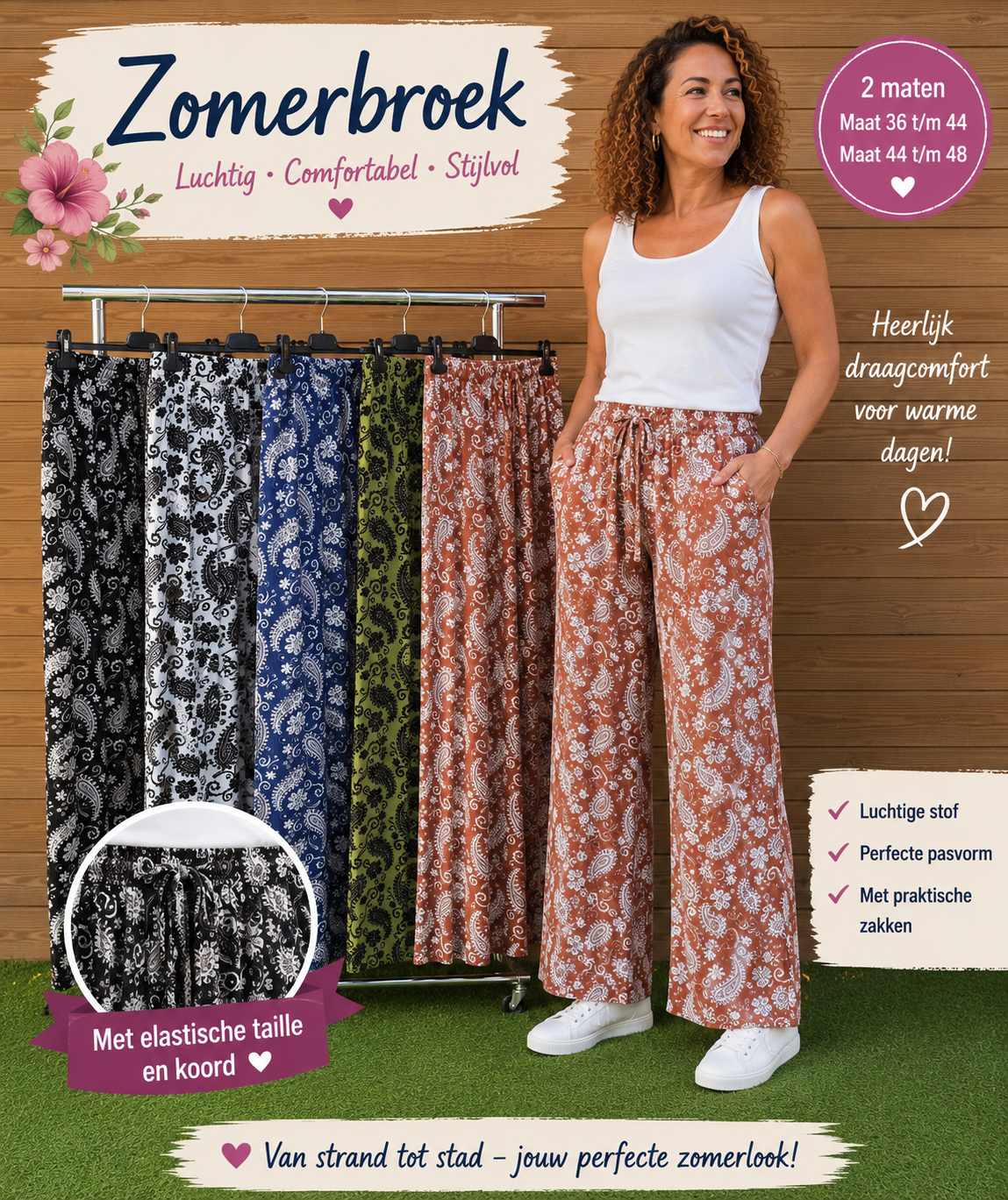 Zomerbroek print