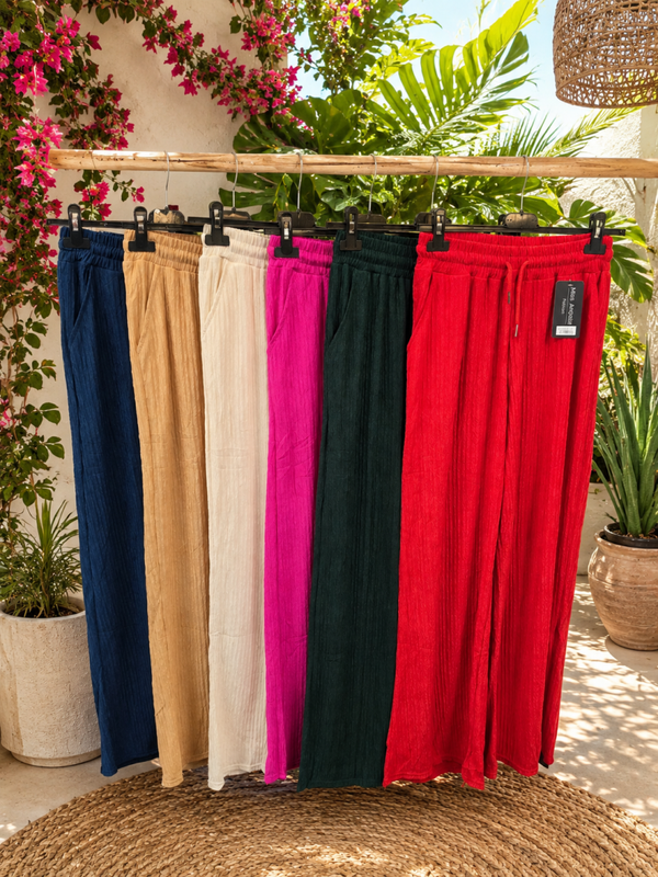 Plissé broek basic